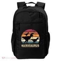 Mamasaurus Rex Dinosaur Pajama Dino Twin Mom With Two Backpack thumb 0