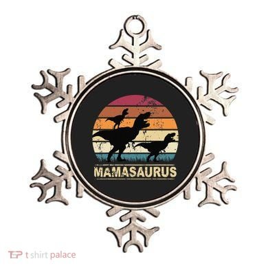 Mamasaurus Rex Dinosaur Pajama Dino Twin Mom With Two Ornament