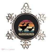 Mamasaurus Rex Dinosaur Pajama Dino Twin Mom With Two Ornament thumb 0
