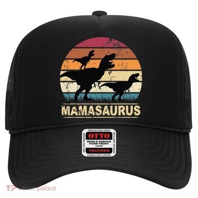 Mamasaurus Rex Dinosaur Pajama Dino Twin Mom With Two Hat