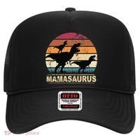 Mamasaurus Rex Dinosaur Pajama Dino Twin Mom With Two Hat thumb 0