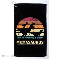 Mamasaurus Rex Dinosaur Pajama Dino Twin Mom With Two Golf Towel thumb 0