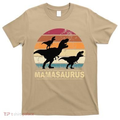 Mamasaurus Rex Dinosaur Pajama Dino Twin Mom With Two T-Shirt