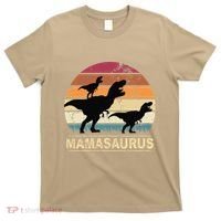 Mamasaurus Rex Dinosaur Pajama Dino Twin Mom With Two T-Shirt thumb 0