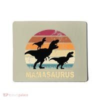 Mamasaurus Rex Dinosaur Pajama Dino Twin Mom With Two Mousepad thumb 0