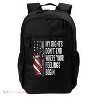 My Rights DonT End Where Your Feelings Begin Backpack thumb 0