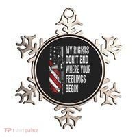 My Rights DonT End Where Your Feelings Begin Ornament thumb 0