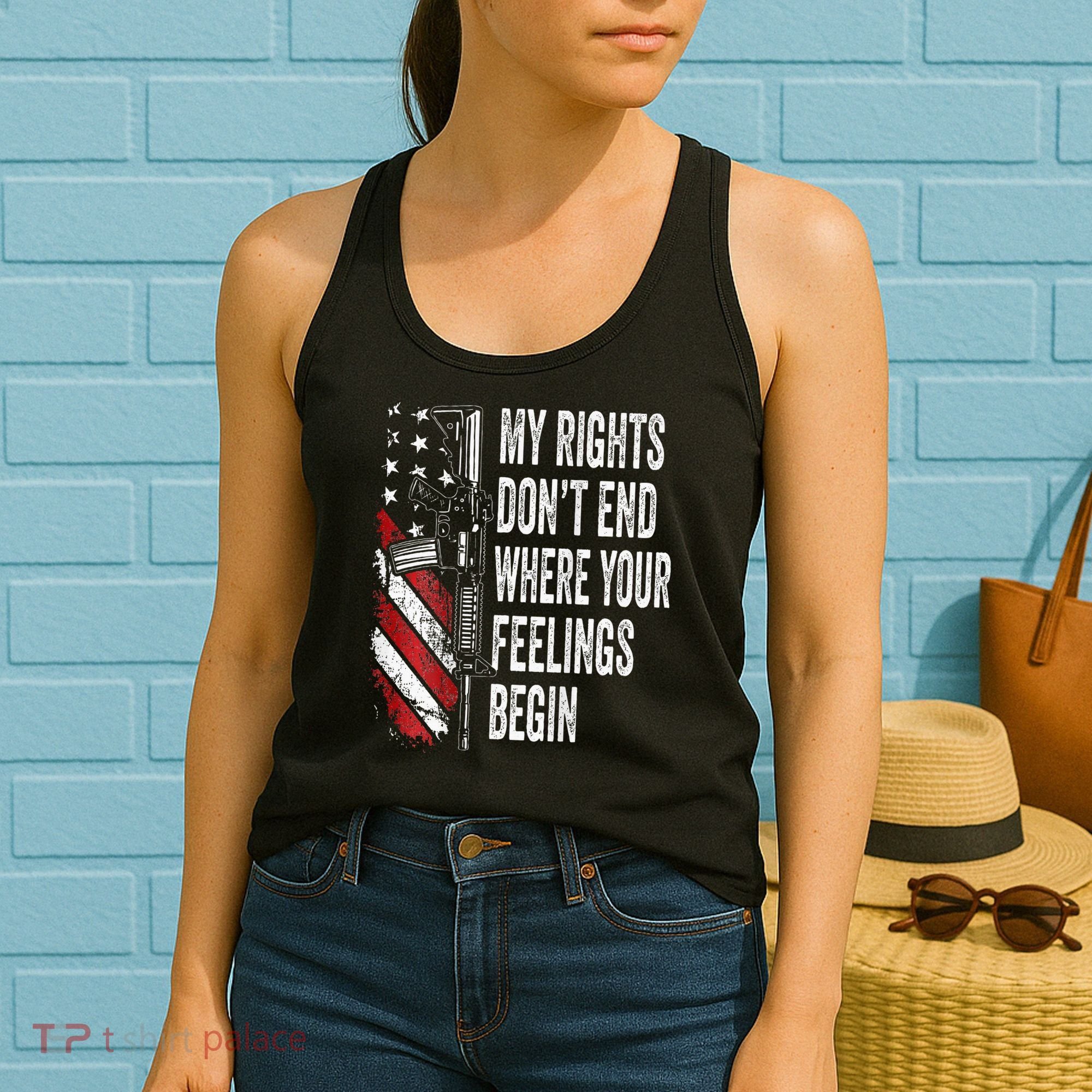 My Rights DonT End Where Your Feelings Begin Women's Tank Top