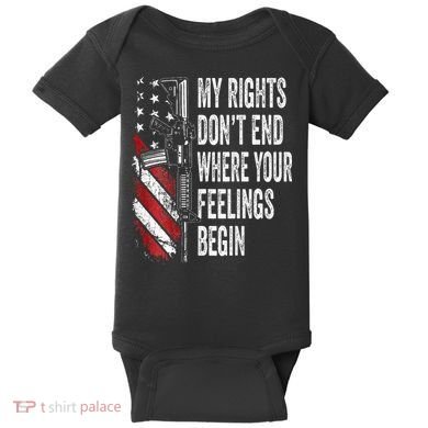 My Rights DonT End Where Your Feelings Begin Baby Bodysuit