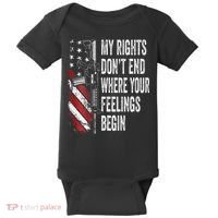 My Rights DonT End Where Your Feelings Begin Baby Bodysuit thumb 0