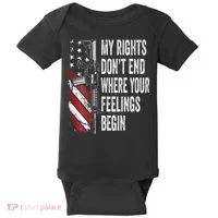 My Rights DonT End Where Your Feelings Begin Baby Bodysuit thumb 0