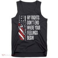 My Rights DonT End Where Your Feelings Begin Tank Top thumb 0
