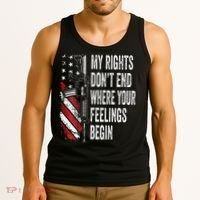 My Rights DonT End Where Your Feelings Begin Tank Top thumb 3