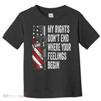 My Rights DonT End Where Your Feelings Begin Toddler T-Shirt thumb 0