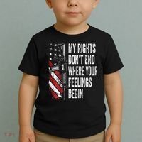My Rights DonT End Where Your Feelings Begin Toddler T-Shirt thumb 2