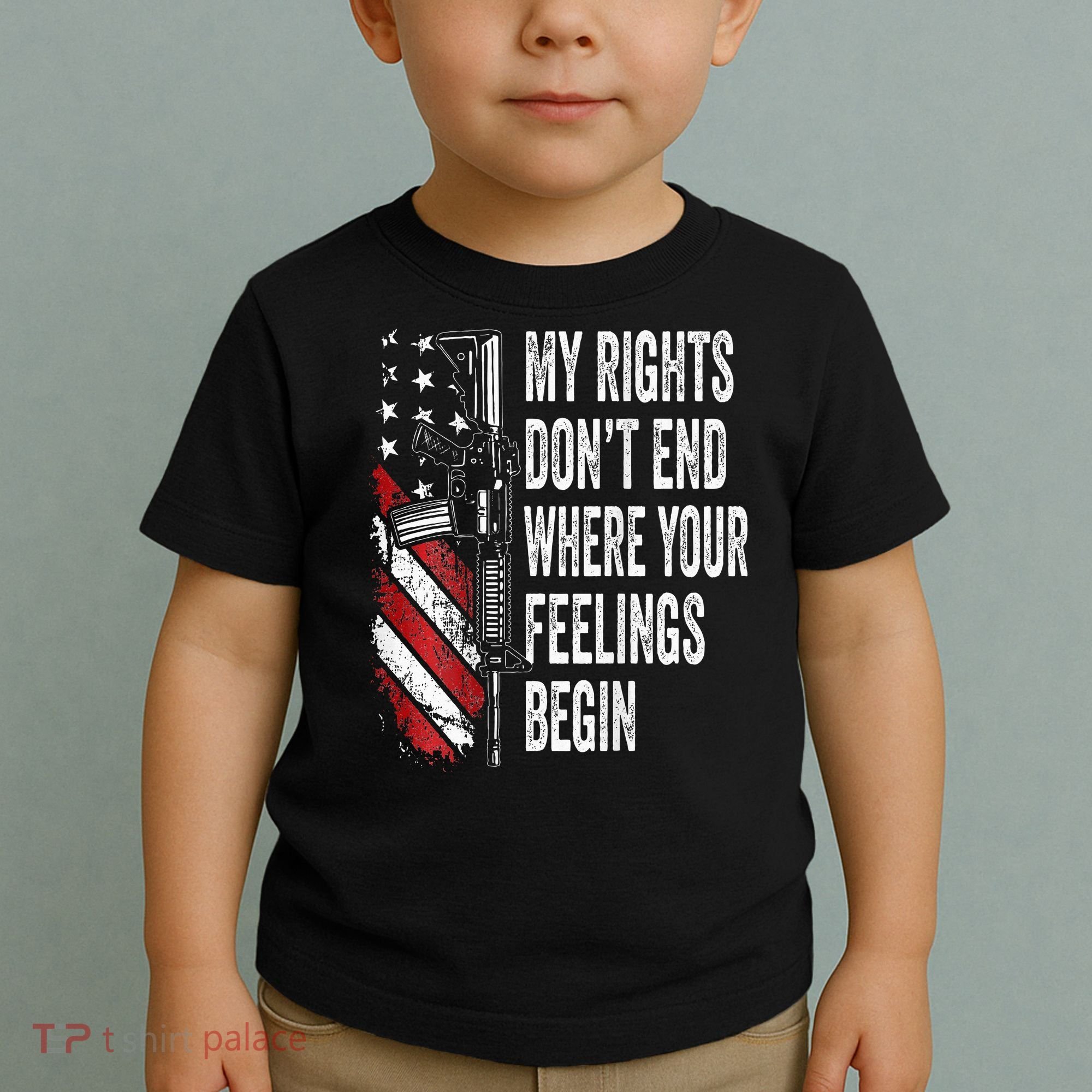 My Rights DonT End Where Your Feelings Begin Toddler T-Shirt