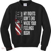 My Rights DonT End Where Your Feelings Begin Kids Sweatshirt thumb 0