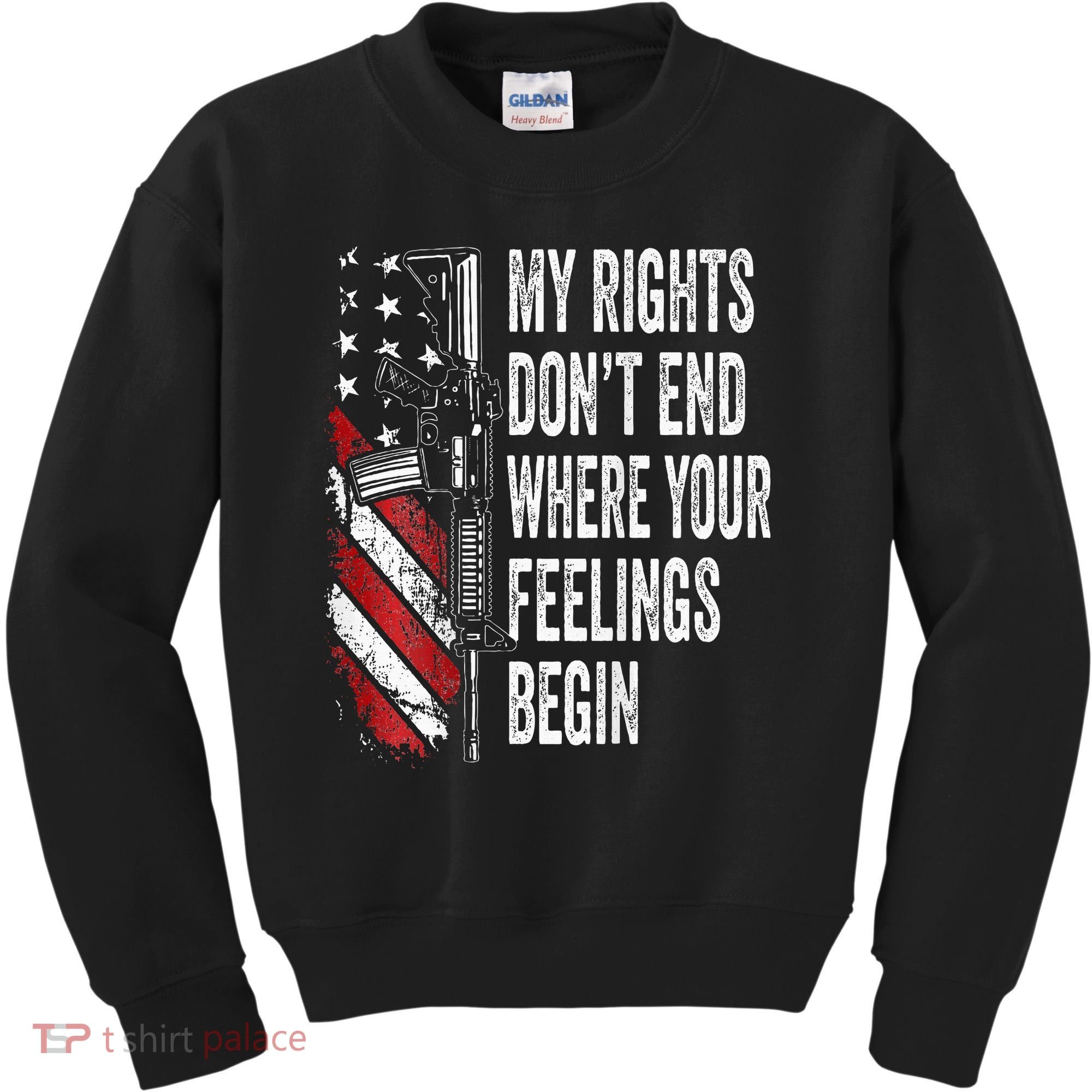 My Rights DonT End Where Your Feelings Begin Kids Sweatshirt