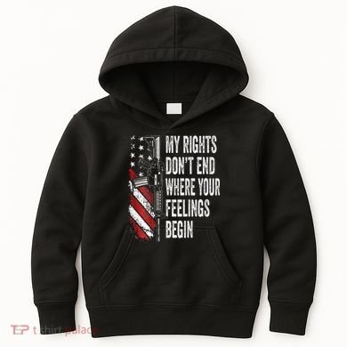 My Rights DonT End Where Your Feelings Begin Kids Hoodie