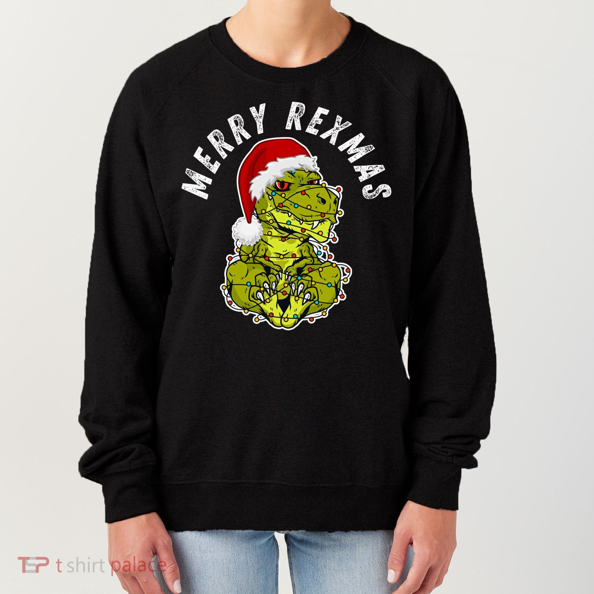 Merry Rexmas Dinosaur Christmas Tree Rex Fa Ra Rawr Xmas Meaningful Gift Women's Sweatshirt