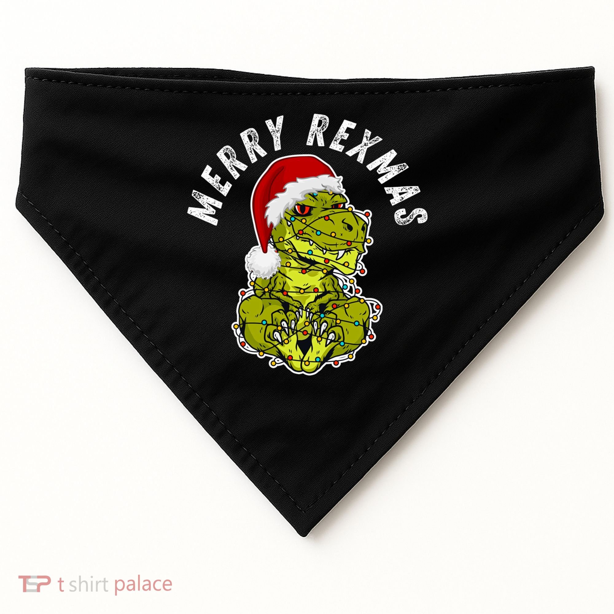 Merry Rexmas Dinosaur Christmas Tree Rex Fa Ra Rawr Xmas Meaningful Gift USA-Made Doggie Bandana