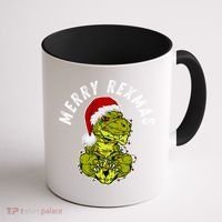 Merry Rexmas Dinosaur Christmas Tree Rex Fa Ra Rawr Xmas Meaningful Gift Coffee Mug thumb 1
