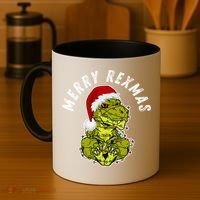 Merry Rexmas Dinosaur Christmas Tree Rex Fa Ra Rawr Xmas Meaningful Gift Coffee Mug thumb 4