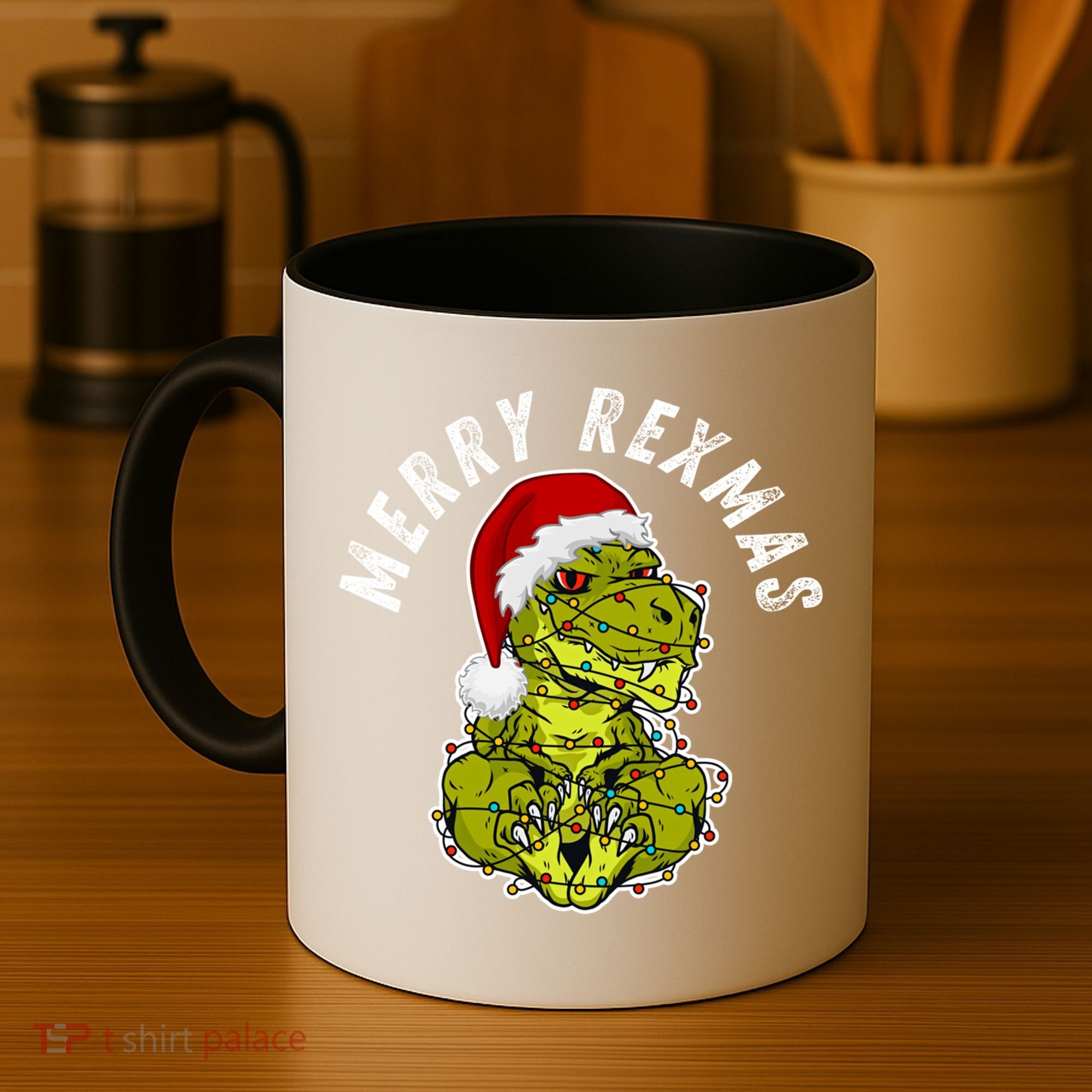 Merry Rexmas Dinosaur Christmas Tree Rex Fa Ra Rawr Xmas Meaningful Gift Coffee Mug
