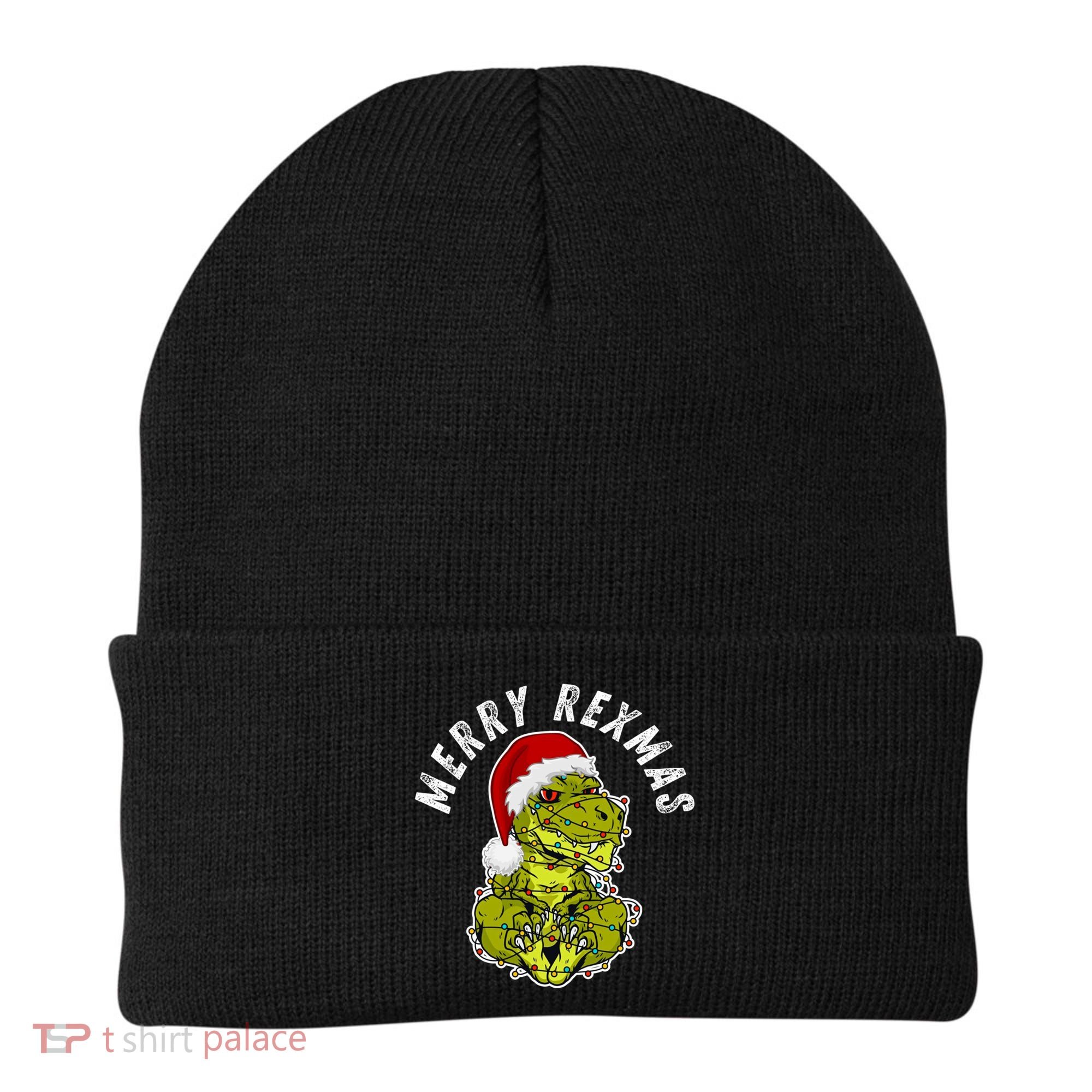Merry Rexmas Dinosaur Christmas Tree Rex Fa Ra Rawr Xmas Meaningful Gift Beanie