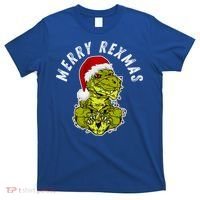 Merry Rexmas Dinosaur Christmas Tree Rex Fa Ra Rawr Xmas Meaningful Gift T-Shirt thumb 0