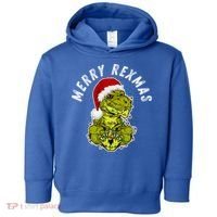 Merry Rexmas Dinosaur Christmas Tree Rex Fa Ra Rawr Xmas Meaningful Gift Toddler Hoodie thumb 0
