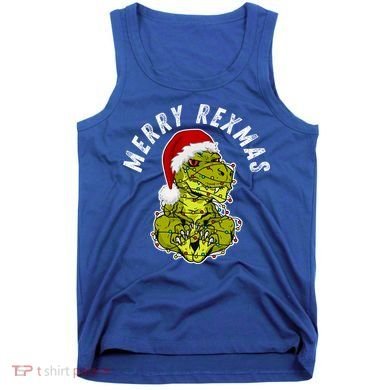 Merry Rexmas Dinosaur Christmas Tree Rex Fa Ra Rawr Xmas Meaningful Gift Tank Top