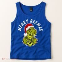 Merry Rexmas Dinosaur Christmas Tree Rex Fa Ra Rawr Xmas Meaningful Gift Tank Top thumb 2