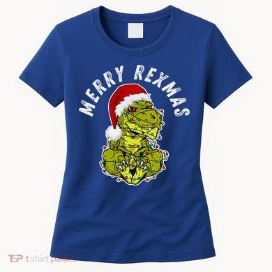 Merry Rexmas Dinosaur Christmas Tree Rex Fa Ra Rawr Xmas Meaningful Gift Women's T-Shirt