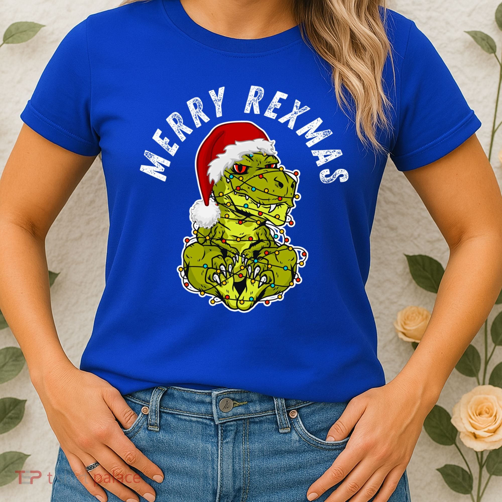 Merry Rexmas Dinosaur Christmas Tree Rex Fa Ra Rawr Xmas Meaningful Gift Women's T-Shirt
