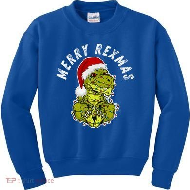 Merry Rexmas Dinosaur Christmas Tree Rex Fa Ra Rawr Xmas Meaningful Gift Kids Sweatshirt