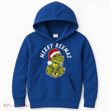Merry Rexmas Dinosaur Christmas Tree Rex Fa Ra Rawr Xmas Meaningful Gift Kids Hoodie