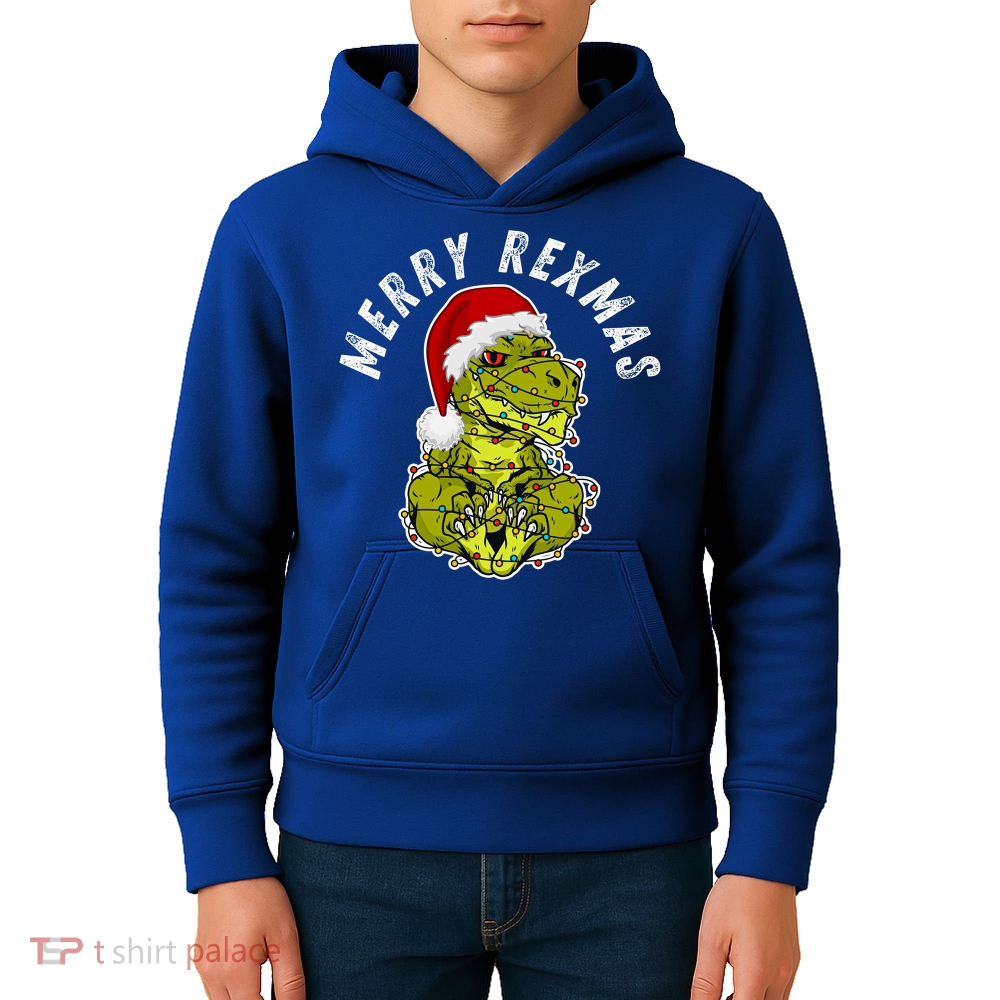 Merry Rexmas Dinosaur Christmas Tree Rex Fa Ra Rawr Xmas Meaningful Gift Kids Hoodie