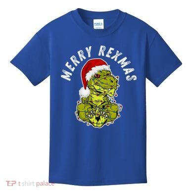 Merry Rexmas Dinosaur Christmas Tree Rex Fa Ra Rawr Xmas Meaningful Gift Kids T-Shirt