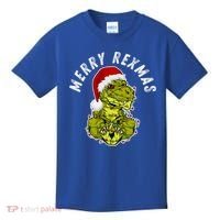 Merry Rexmas Dinosaur Christmas Tree Rex Fa Ra Rawr Xmas Meaningful Gift Kids T-Shirt thumb 0
