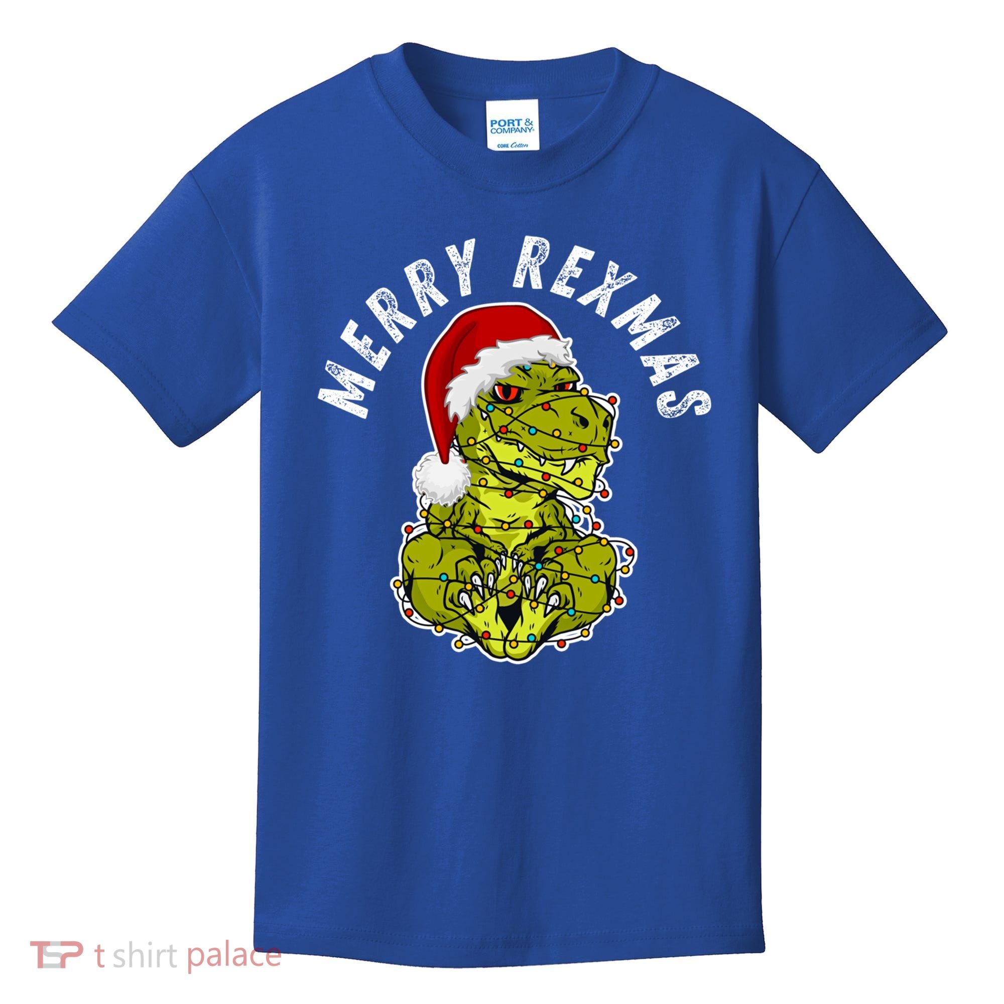 Merry Rexmas Dinosaur Christmas Tree Rex Fa Ra Rawr Xmas Meaningful Gift Kids T-Shirt