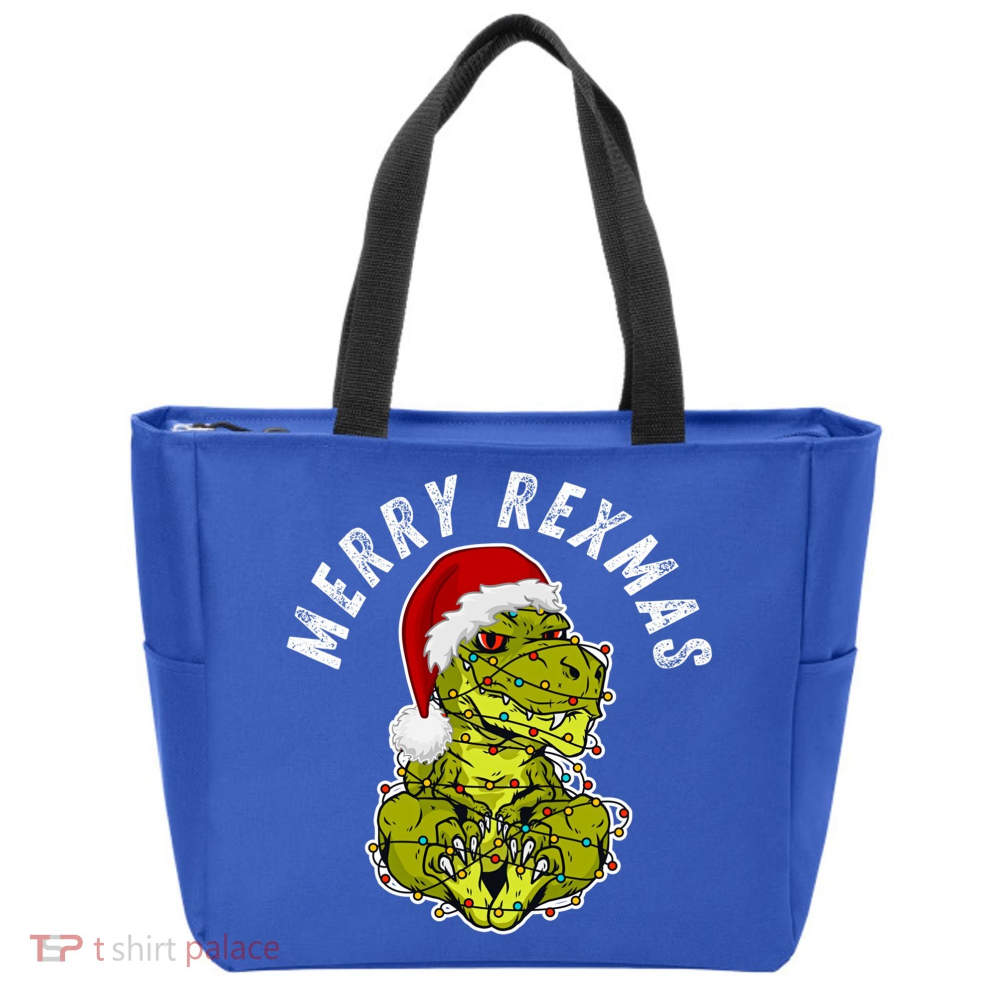 Merry Rexmas Dinosaur Christmas Tree Rex Fa Ra Rawr Xmas Meaningful Gift Tote Bag