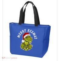 Merry Rexmas Dinosaur Christmas Tree Rex Fa Ra Rawr Xmas Meaningful Gift Tote Bag thumb 3