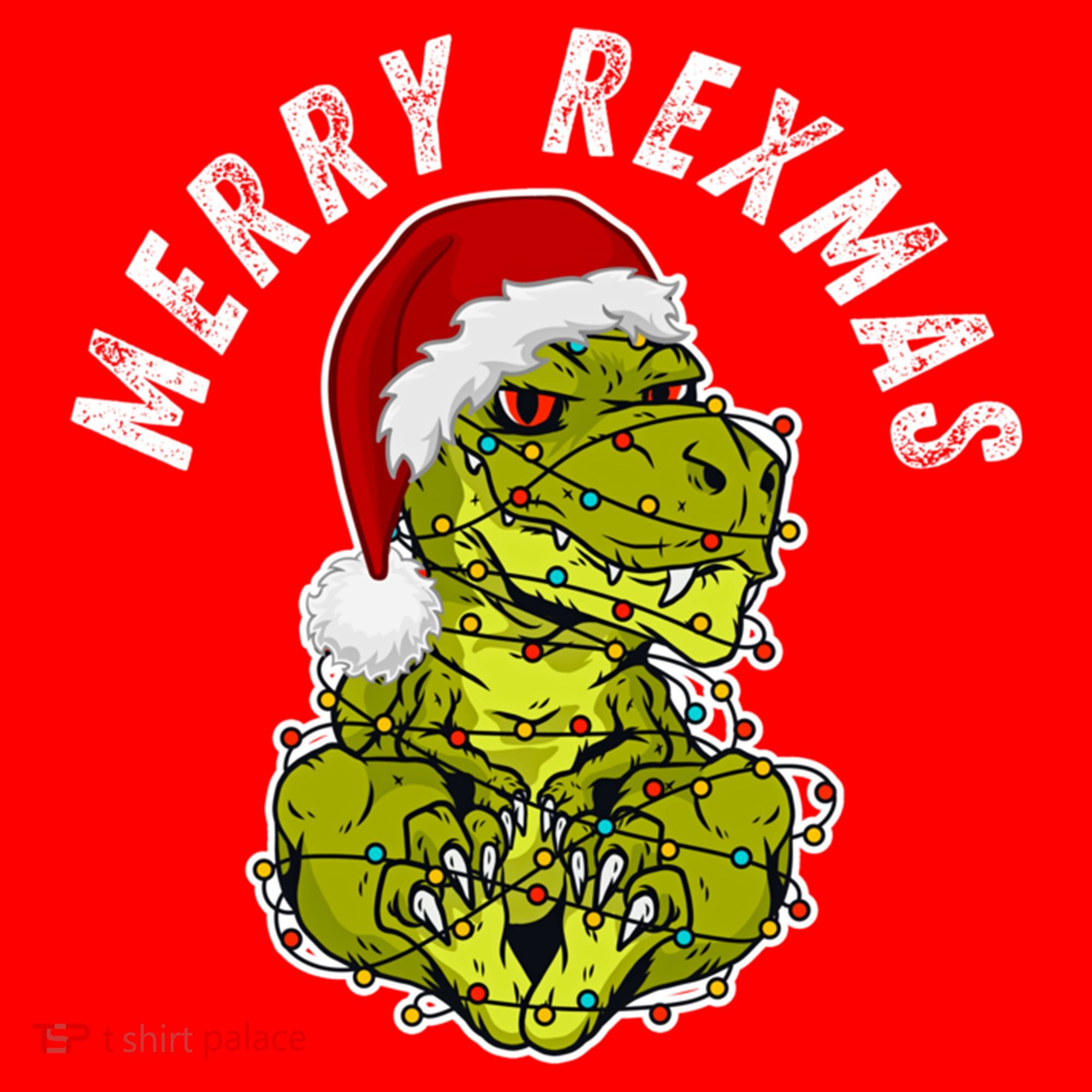 Merry Rexmas Dinosaur Christmas Tree Rex Fa Ra Rawr Xmas Meaningful Gift Santa Hat