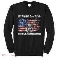 My Rights DonT End Where Your Feelings Begin American Guns Sweatshirt thumb 0