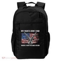 My Rights DonT End Where Your Feelings Begin American Guns Backpack thumb 0