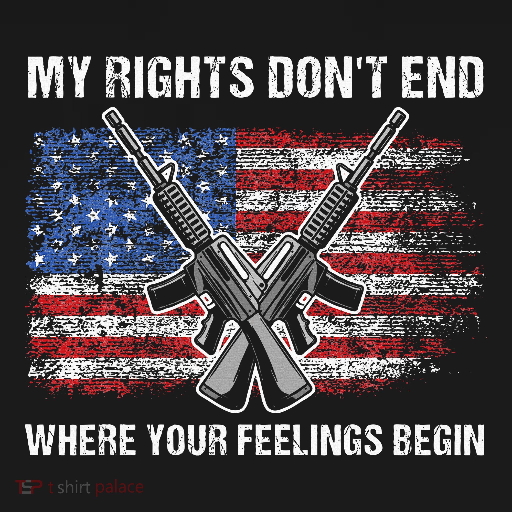 My Rights DonT End Where Your Feelings Begin American Guns Ornament