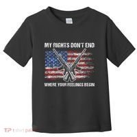 My Rights DonT End Where Your Feelings Begin American Guns Toddler T-Shirt thumb 0