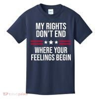 My Rights Don't End Where Your Feelings Begin Kids T-Shirt thumb 0