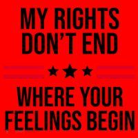 My Rights Don't End Where Your Feelings Begin Santa Hat thumb 1